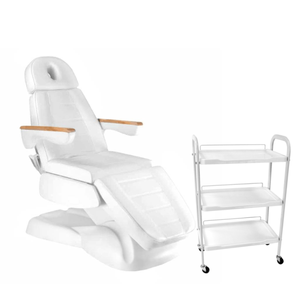 Fotel kosmetyczny elektryczny + stolik
